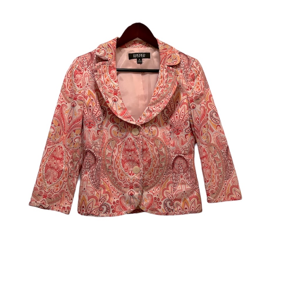 Kasper Pink Paisley Jacket